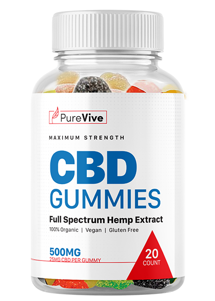 PureVive CBD Gummies bottle